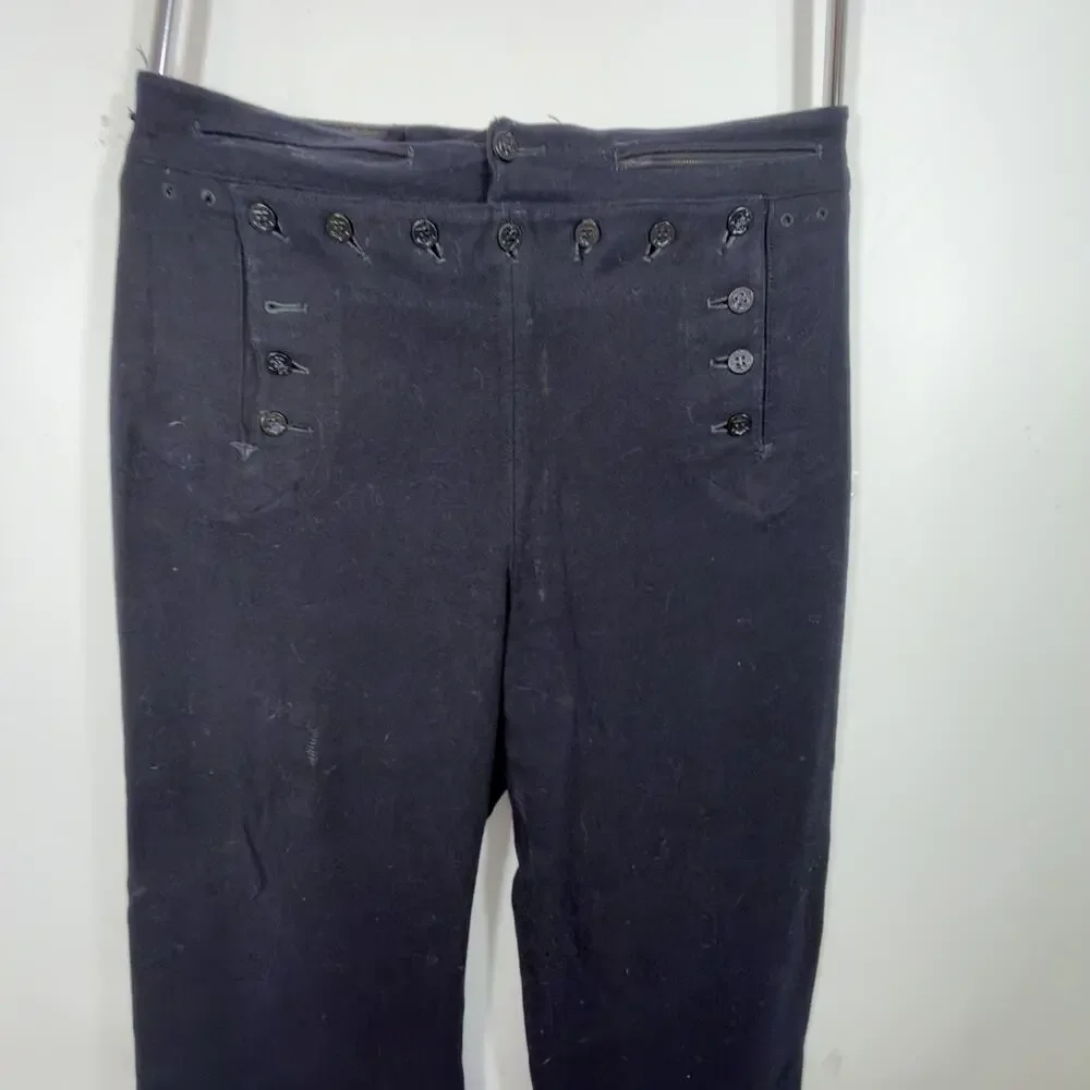 Vintage Naval Clothing Factory Sailor Wool Broadfall Pants 33W Wayfairer
